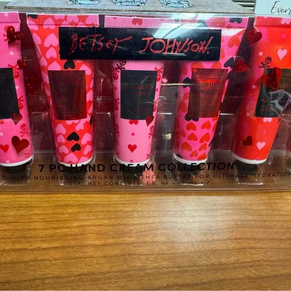 Betsey Johnson Pink and Red Heart Hand Cream Set - Picture 3 of 3